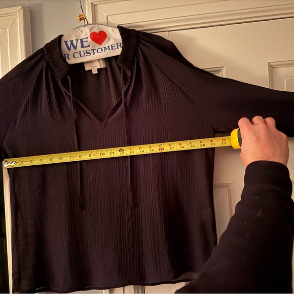 Brochu Walker Black Sheer Blouse - Picture 5 of 7